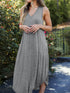 Full Size V-Neck Midi Tank Dress - Odaingerous